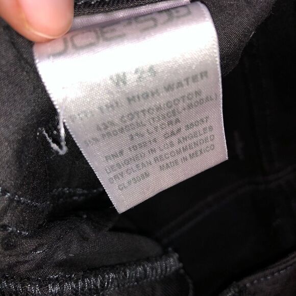 Joe’s Jeans THE HIGH WATER W24 Black NWOT - Picture 7 of 8